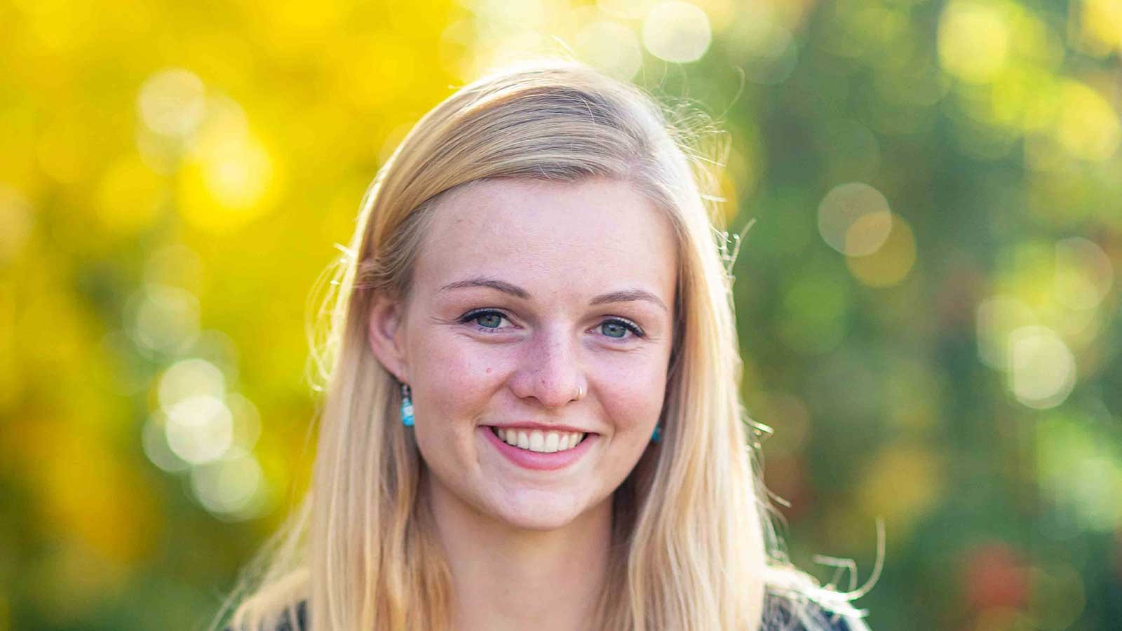 Anna Paulding, a senior in the Geosciences department