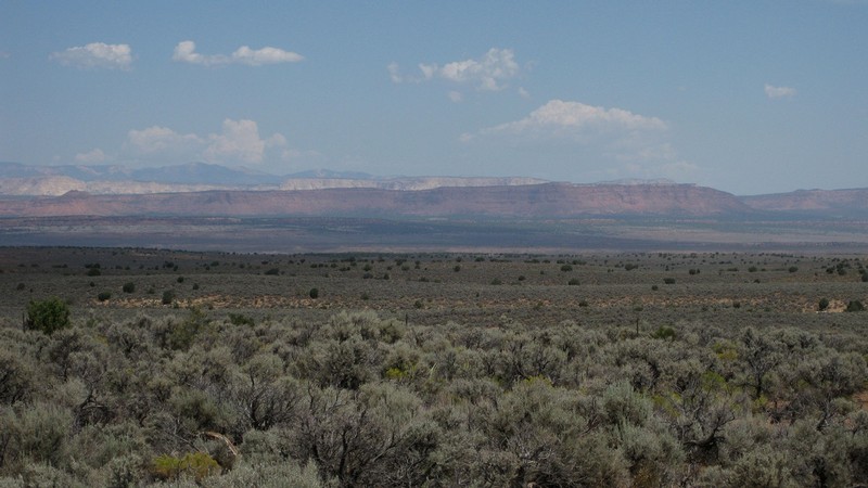 Utah prairie with mountain in the background.