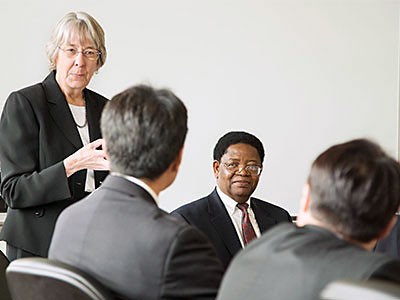 USU officials and Korean delegation at research agreement signing