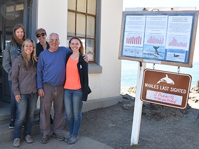 Killer whale research team