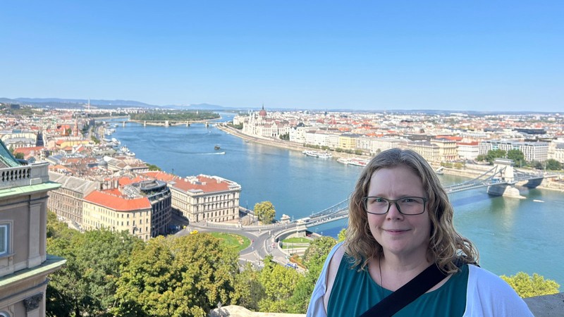 Sara Bakker in Budapest, Hungary.