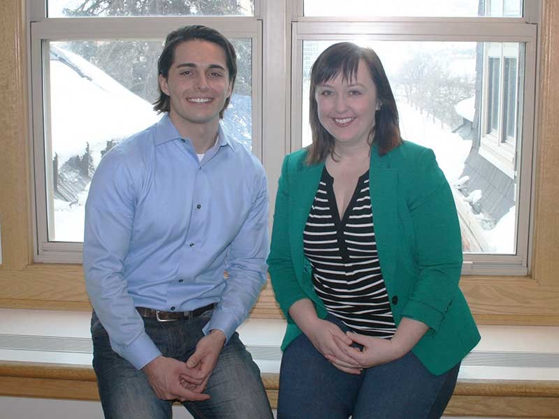 USU researchers Tyson Lumbreras and Jessica Lucero