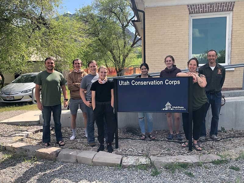 Utah Conservation Corps pose for a photo
