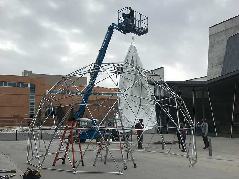mobile art installation on the USU campus