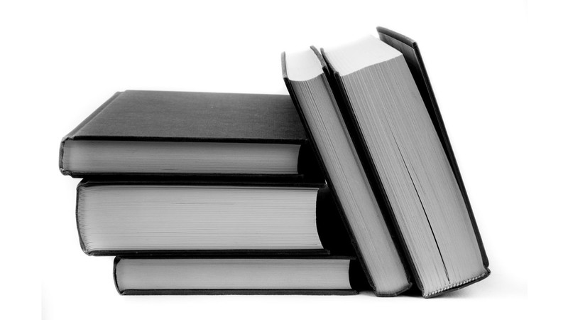 A stack of books.