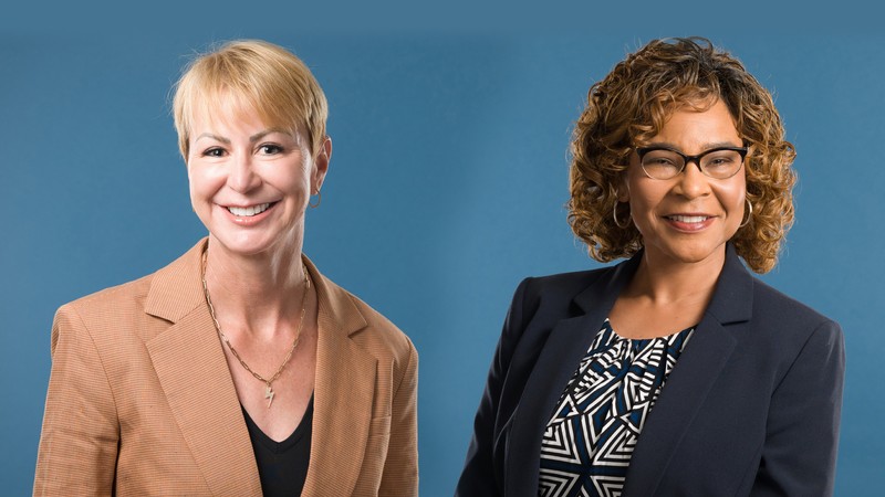 Jeannine Bennett and Sylvia Jones