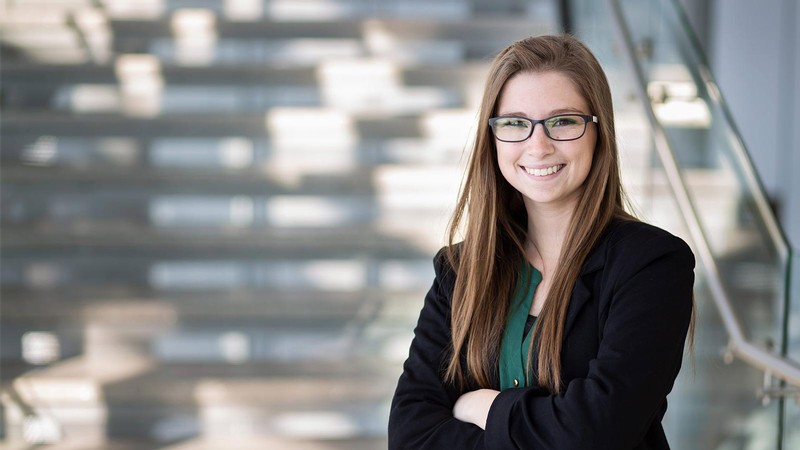 Mechanical engineering student Savannah Augustine.