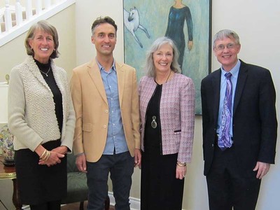 Nathan Geer with Noelle Cockett, Maura Hagan and Francis Galey