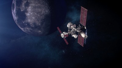 A space station.