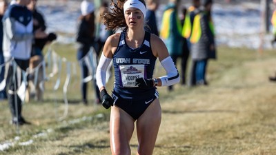 USU distance runner Reagan Hoopes.