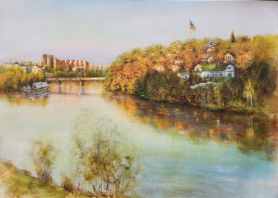 A landscape painting.
