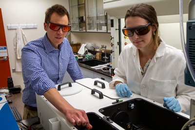 Scientists working in a lab.