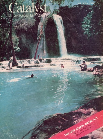 A cover of Catalyst magazine from 1973 featuring Havasu Falls.