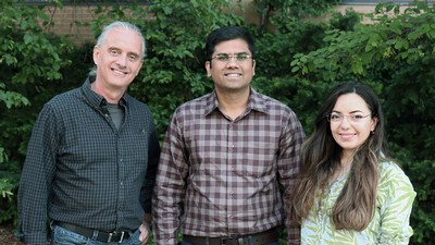 USU scientists Ludger Scherliess, Shah Muhammad Hamdi and Souka.