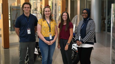 Students posing for a photo.