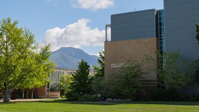 Buildings on USU's Logan campus.