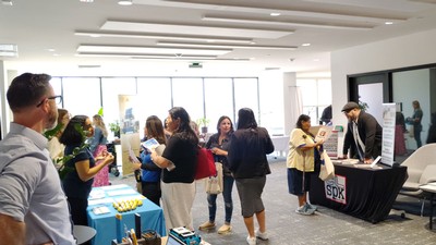 People at an event.
