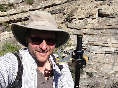 USU geologist Ben Burger