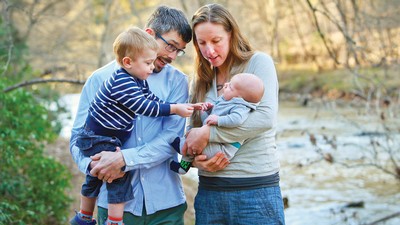 Alum Bradley Hintze and family