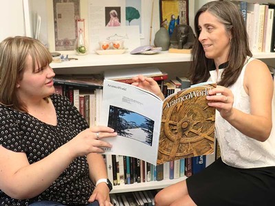 USU researchers Olivia Brock and Alexa Sand