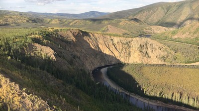 Fortymile River in eastern Alaska