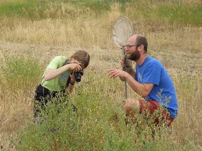 USU biologists at field site