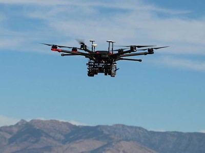 Drone in the air
