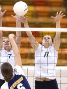 Utah State Volleyball in action