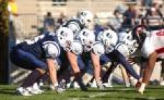 Utah State football team in action