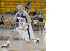 Aggie women's basketball in action