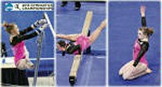 trio of USU gymnasts going to regional champtionships, photo illustration