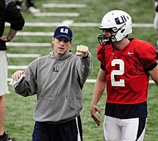 Matt Wells coaching on the field