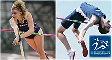 USU Track and Field athletes Sonia Grabowska and Clint Silcock 