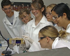 Students at the Biotech Academy