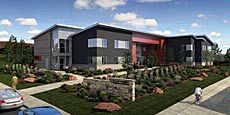 architectural drawning of student housing at Blanding campus