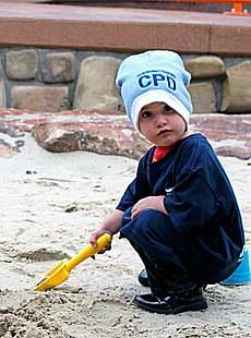 boy at CPD playground