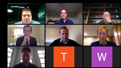 screen shot of virtual Case Competition