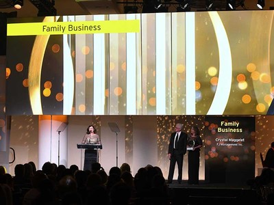 Crystal Call Maggelet receiving her award