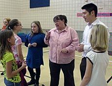 USU faculty meber Victor Lee with group
