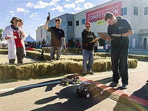 USU students at the Autonomous Vehicle Competition