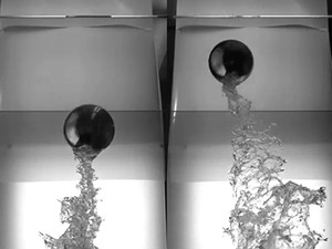 USU Engineering research, rising sphere pop-up height