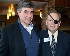 USU alum David Yoek and mentor Gil Moore