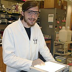 USU undergrad biochemist Owen Price