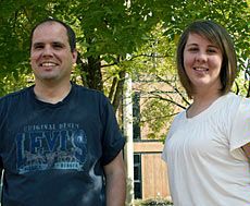 USU Undergrad Justin Noyes and graduate student Jodie Madsen