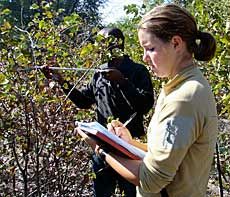USU student Kourtney Blanc in Africa