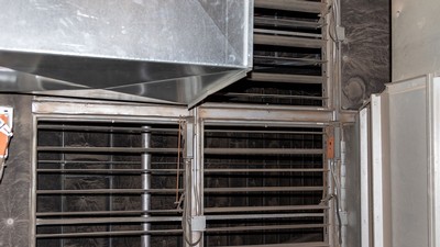 HVAC system in Merrill-Cazier Library's basement.