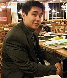 USU Honors program student Justin Hinh