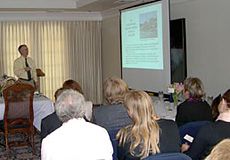 President Aalbrecht hosts inaugural professor Alvan Hengge