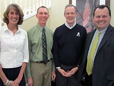 Paul Johnson and group at his Inaugural Professor Lecture