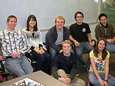 USU student group translating Japanese documentary